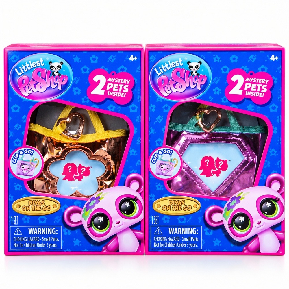 Littlest Pet Shop Divas On The Go Series 6 Mystery Pets 2-Pack New Collectible